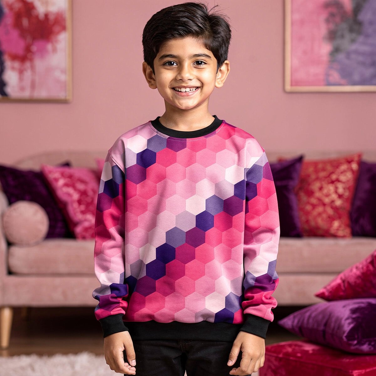 Electric Berries DGH Kids Sweat Shirt - Image 1