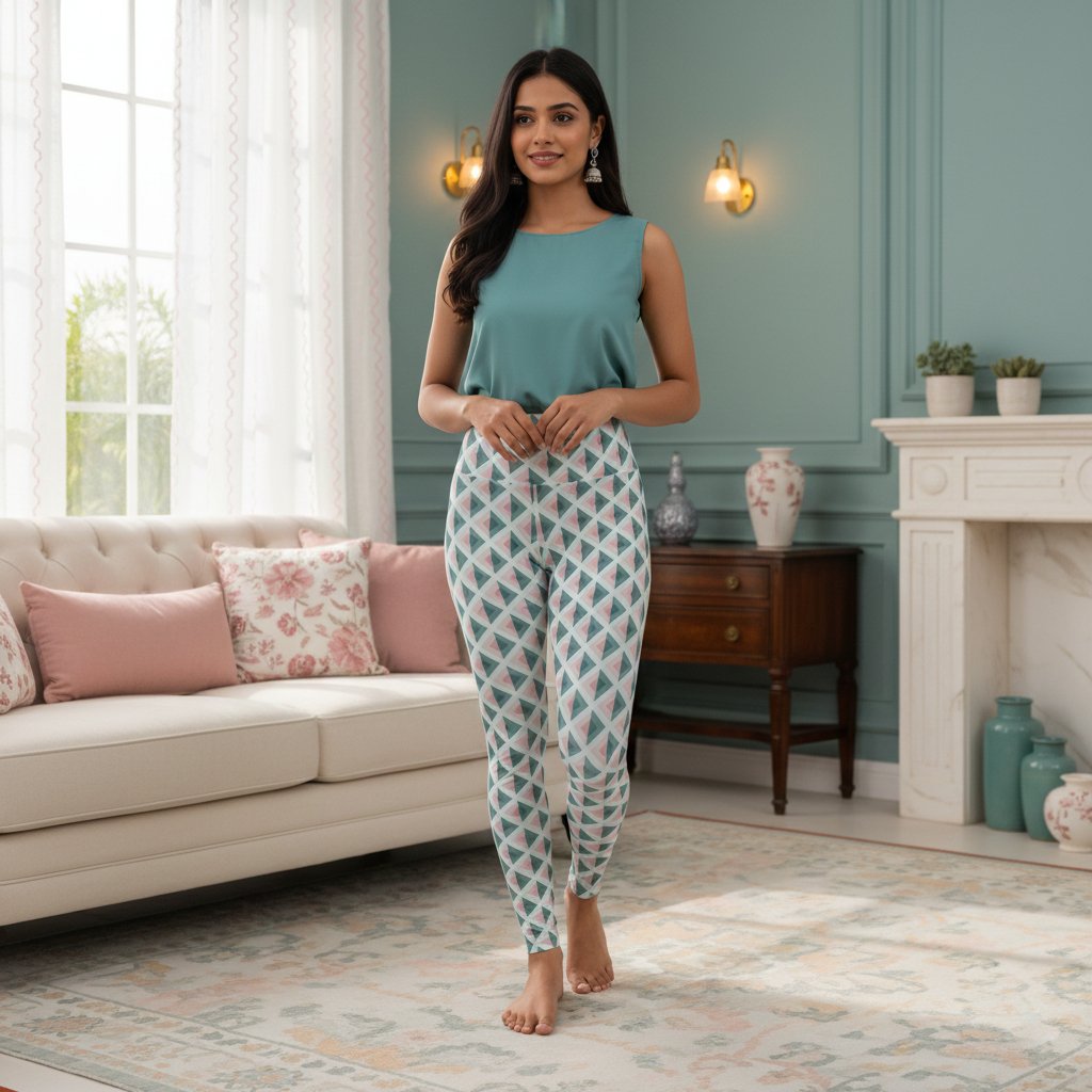 Retro Romance DAG Gym Leggings - Image 1