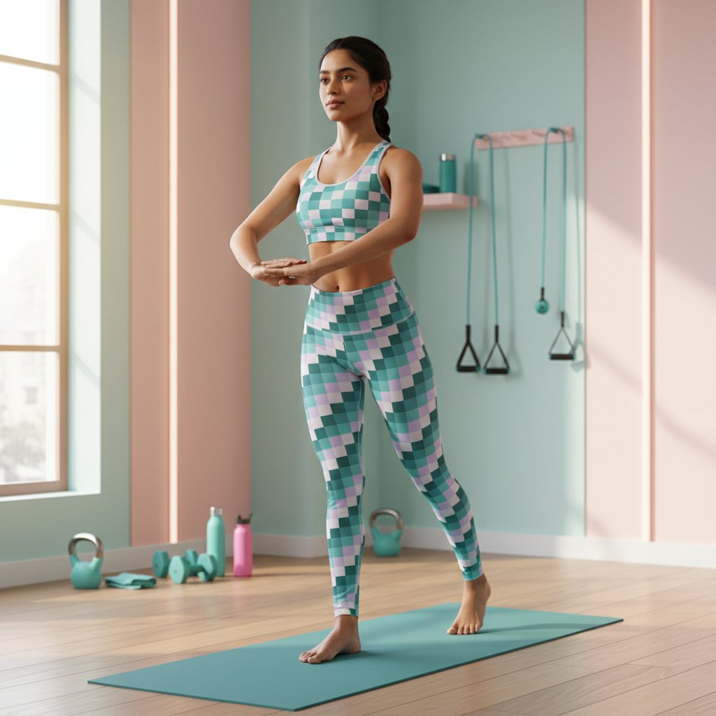 Summer Lilac PS Gym Leggings - Image 1