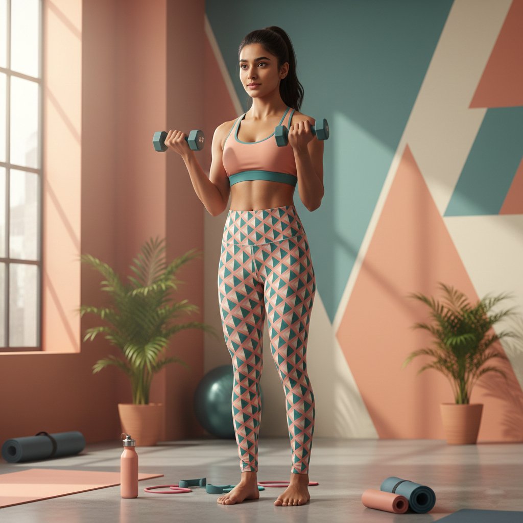 Sunny Splash DAG Gym Leggings - Image 1