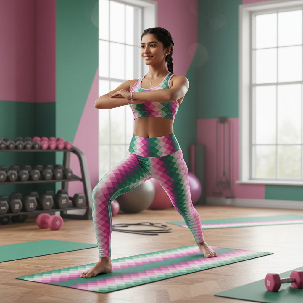 Tropical Sorbet GT Gym Leggings - Image 1