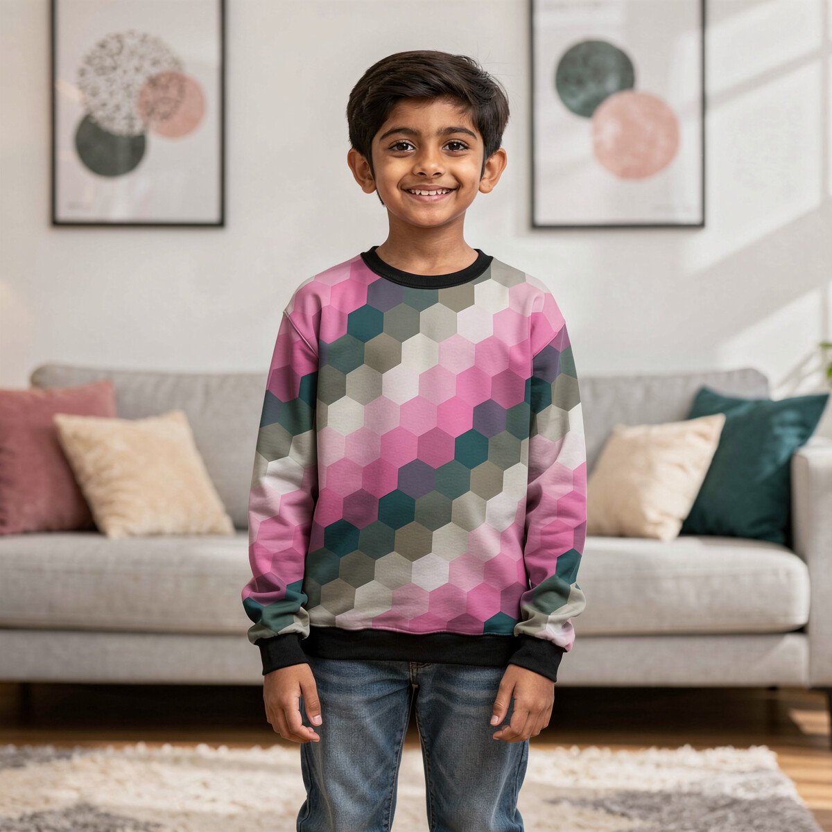 Vintage Rose DGH Kids Sweat Shirt - Image 2