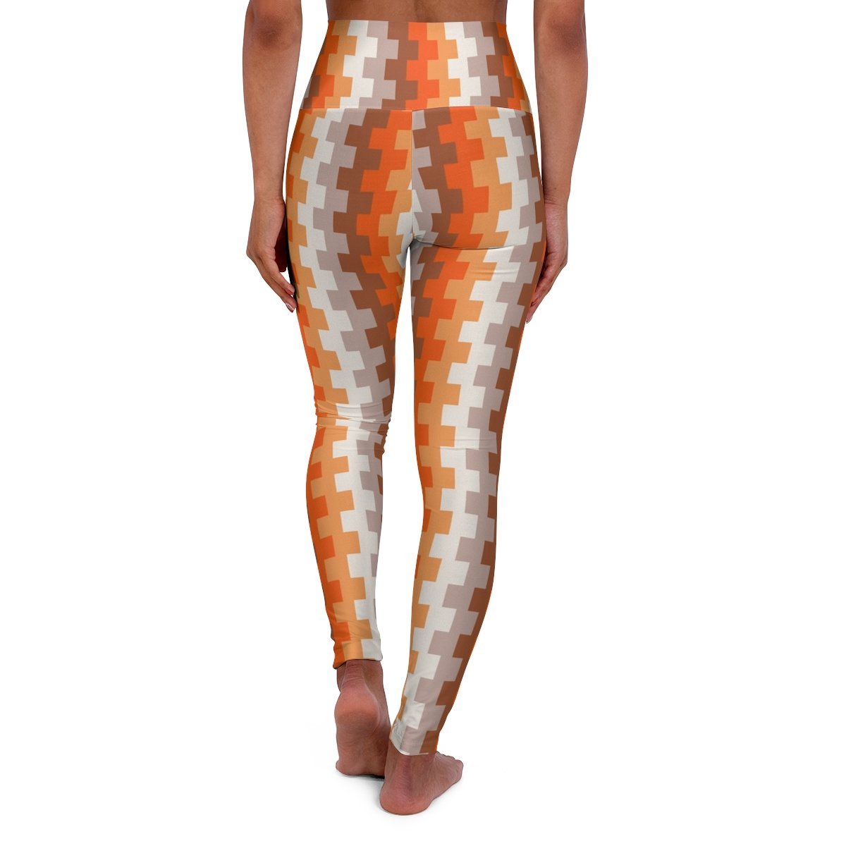 Cinnamon Dusk Ripple Block Gym Leggings - Image 2