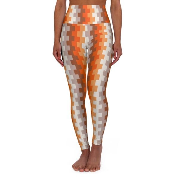 Cinnamon Dusk Ripple Block Gym Leggings