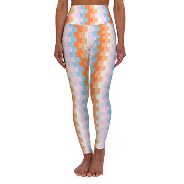 Cotton Gelato Ripple Block Gym Leggings