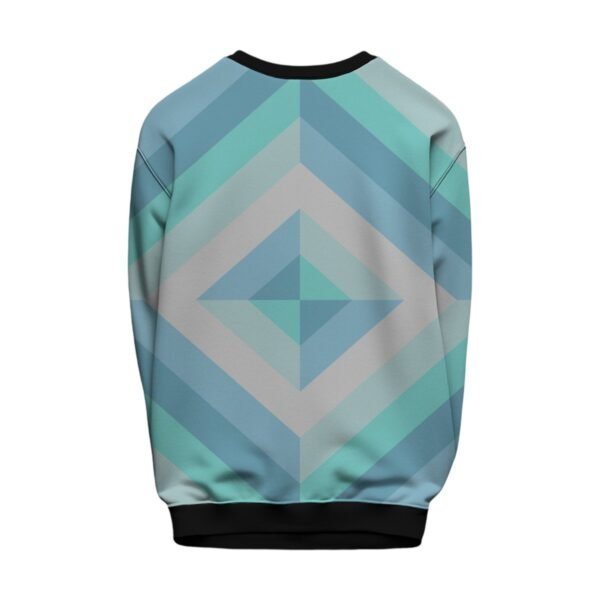 Winter Mint Pyramid Kids Sweat Shirt - Image 2