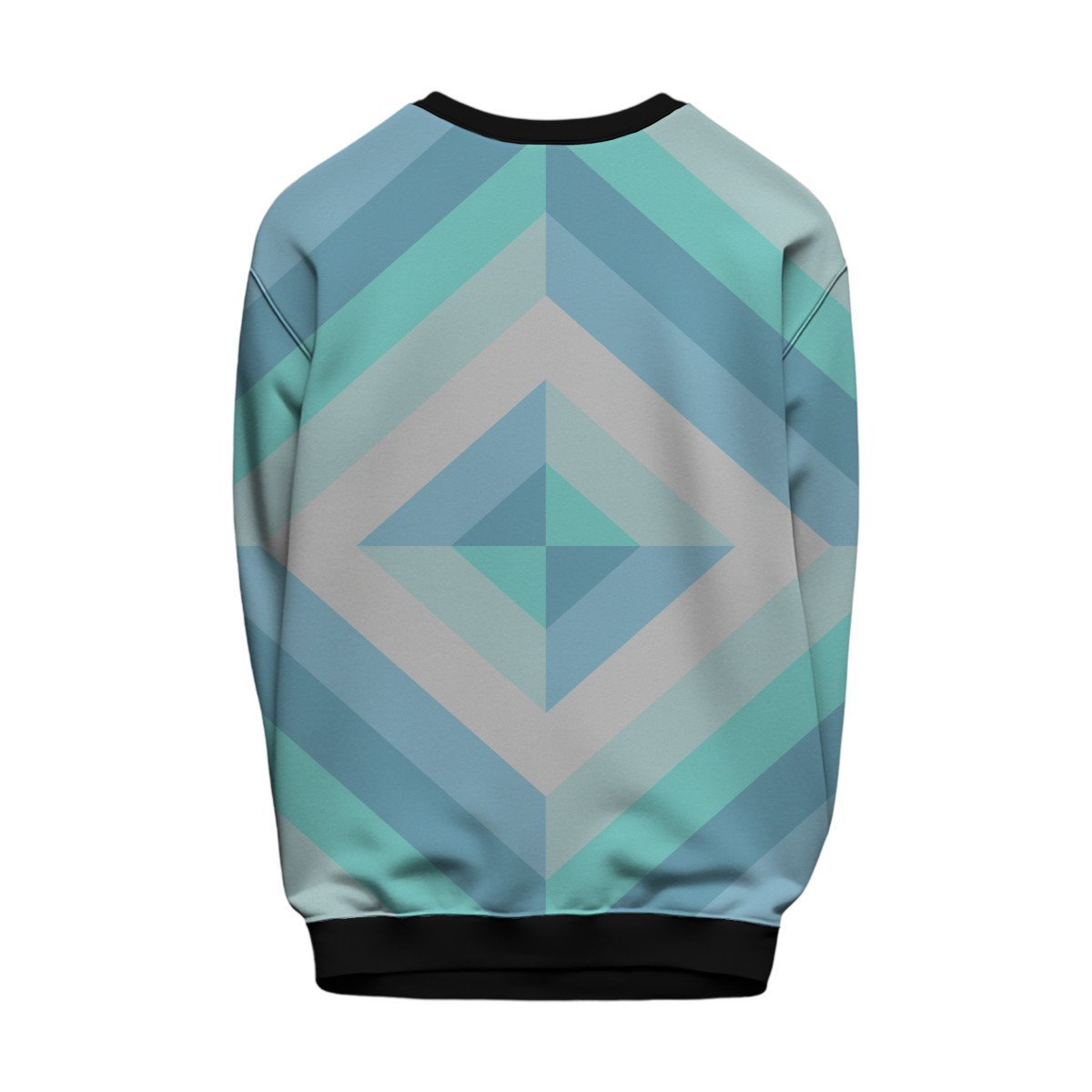 Winter Mint Pyramid Kids Sweat Shirt - Image 2