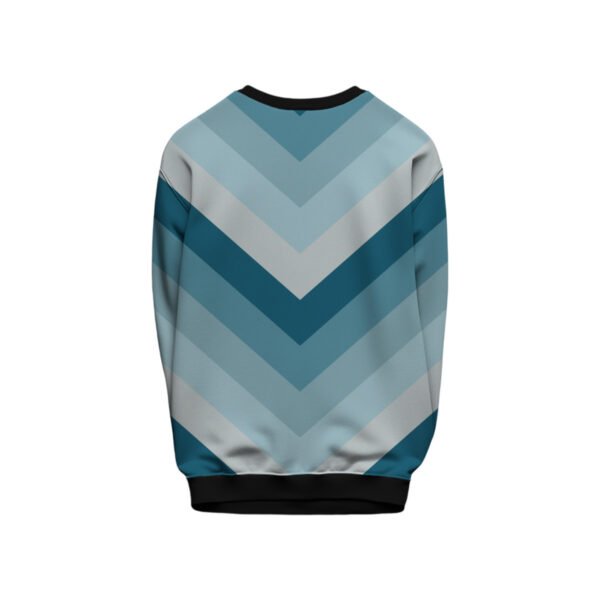 Arctic Ocean Chevron Kids Sweat Shirt - Image 2