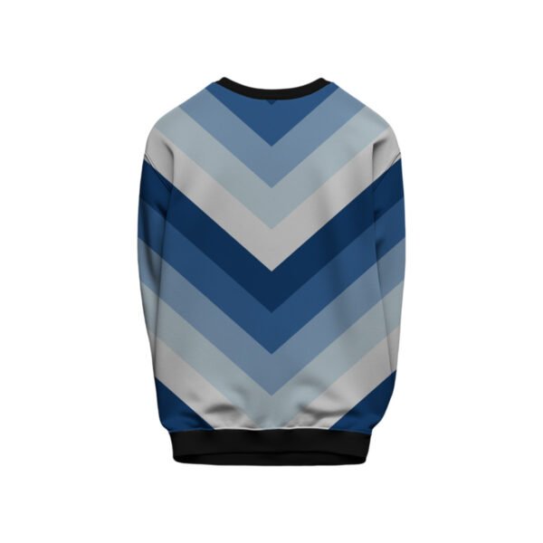 Arctic Twilight Chevron Kids Sweat Shirt - Image 2