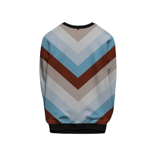Cinnamon Ice Chevron Kids Sweat Shirt - Image 2