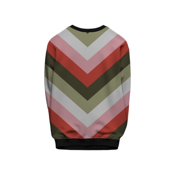 Dried Roses Chevron Kids Sweat Shirt - Image 2