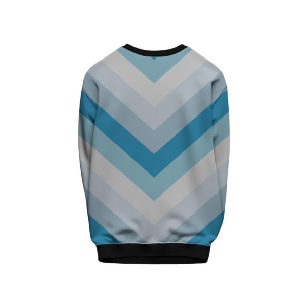 Frosty Morning Chevron Kids Sweat Shirt - Image 2