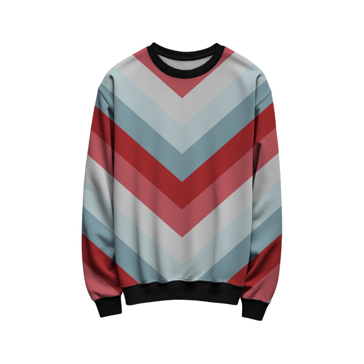 Nordic Sweater Chevron Kids Sweat Shirt - Image 1