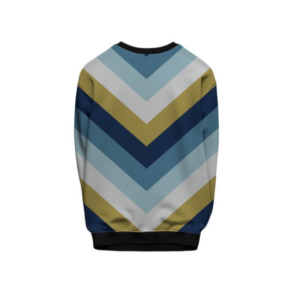 Starry Night Chevron Kids Sweat Shirt - Image 2