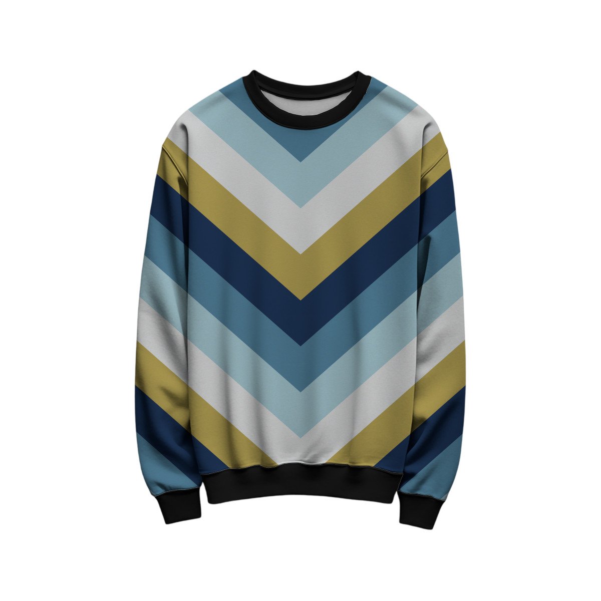 Starry Night Chevron Kids Sweat Shirt - Image 1