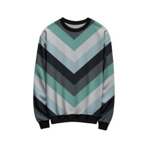 Stormy Ocean Chevron Kids Sweat Shirt