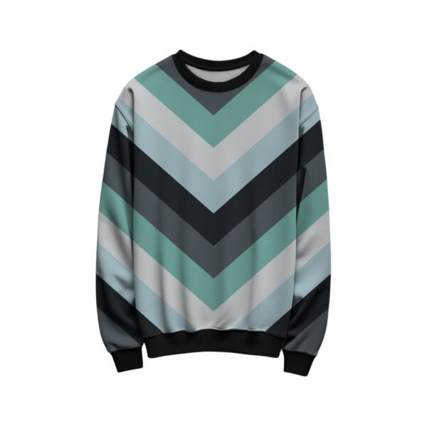 Stormy Ocean Chevron Kids Sweat Shirt