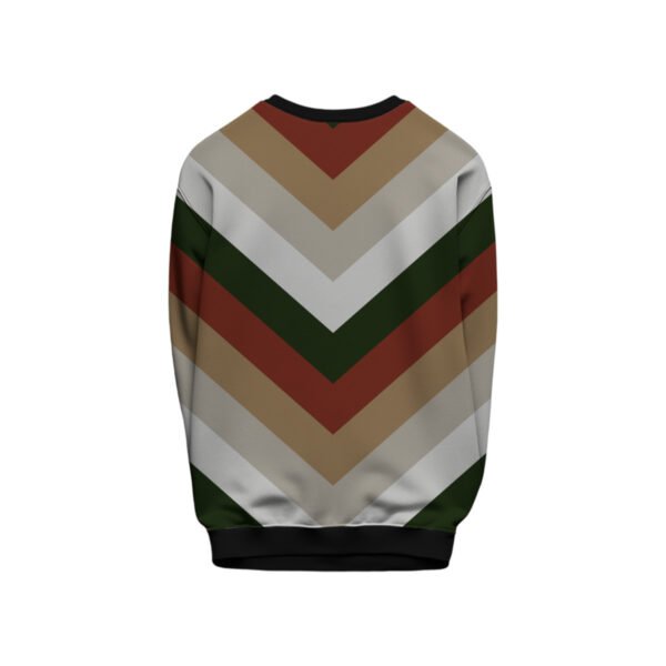 Warm Fireplace Chevron Kids Sweat Shirt - Image 2