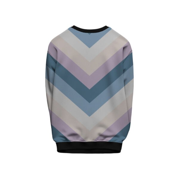Winter Dawn Chevron Kids Sweat Shirt - Image 2