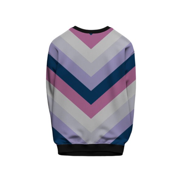 Winter Dusk Chevron Kids Sweat Shirt - Image 2