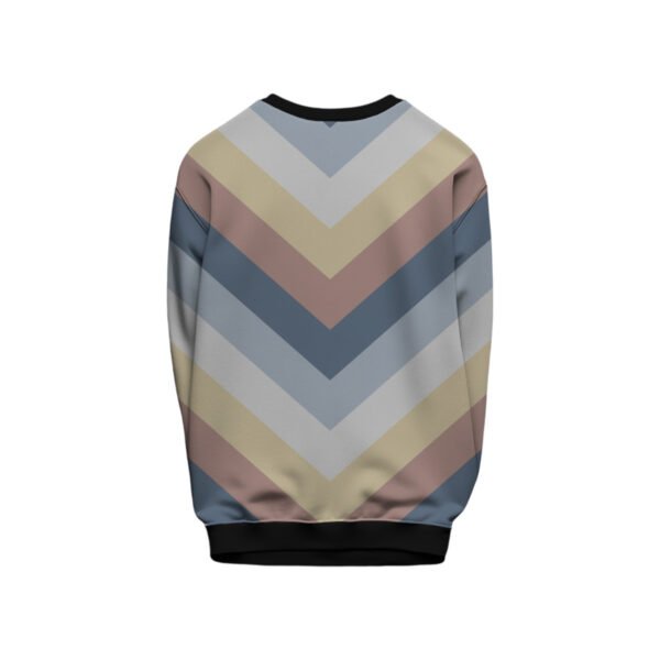 Winter Sunrise Chevron Kids Sweat Shirt - Image 2