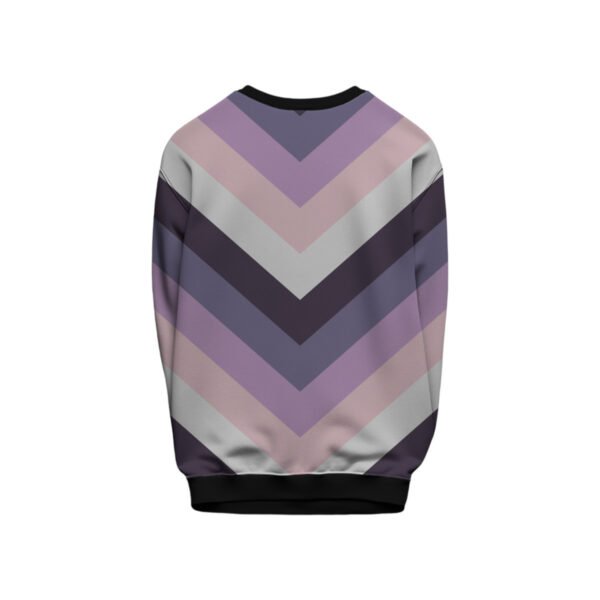 Winter Sunset Chevron Kids Sweat Shirt - Image 2