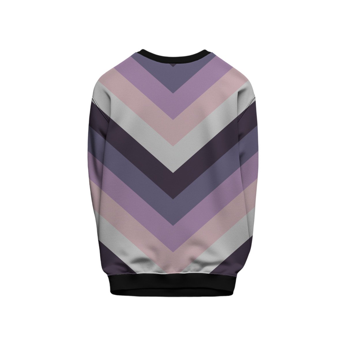 Winter Sunset Chevron Kids Sweat Shirt - Image 2