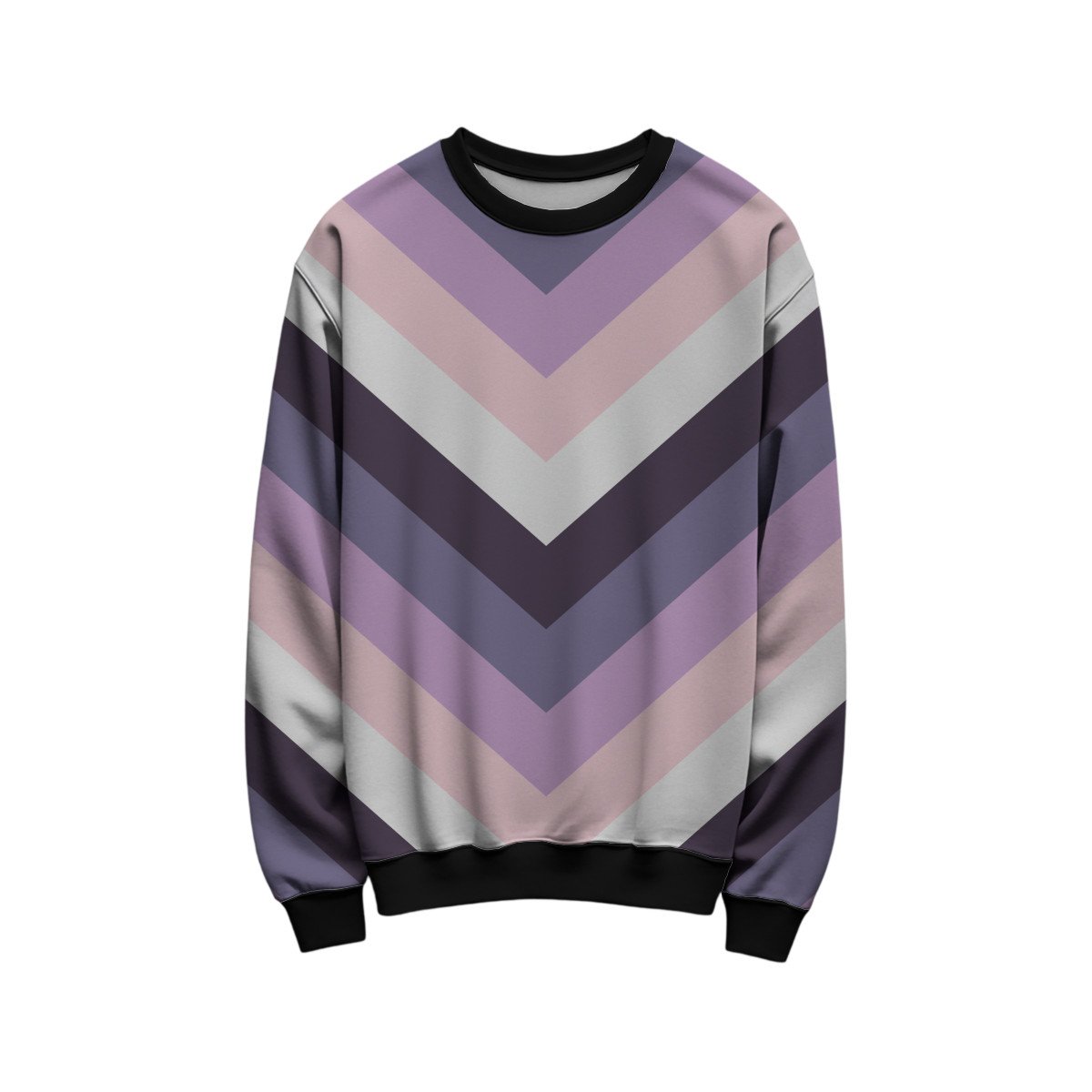 Winter Sunset Chevron Kids Sweat Shirt - Image 1