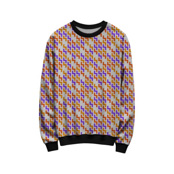 Sunset Carnival Tetris Kids Sweat Shirt - Image 2
