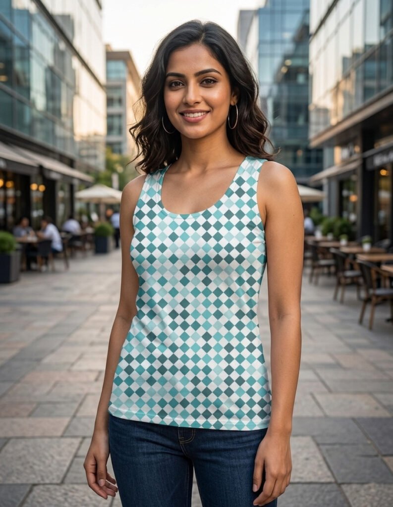 Aqua Serenity PD Women Tank Top
