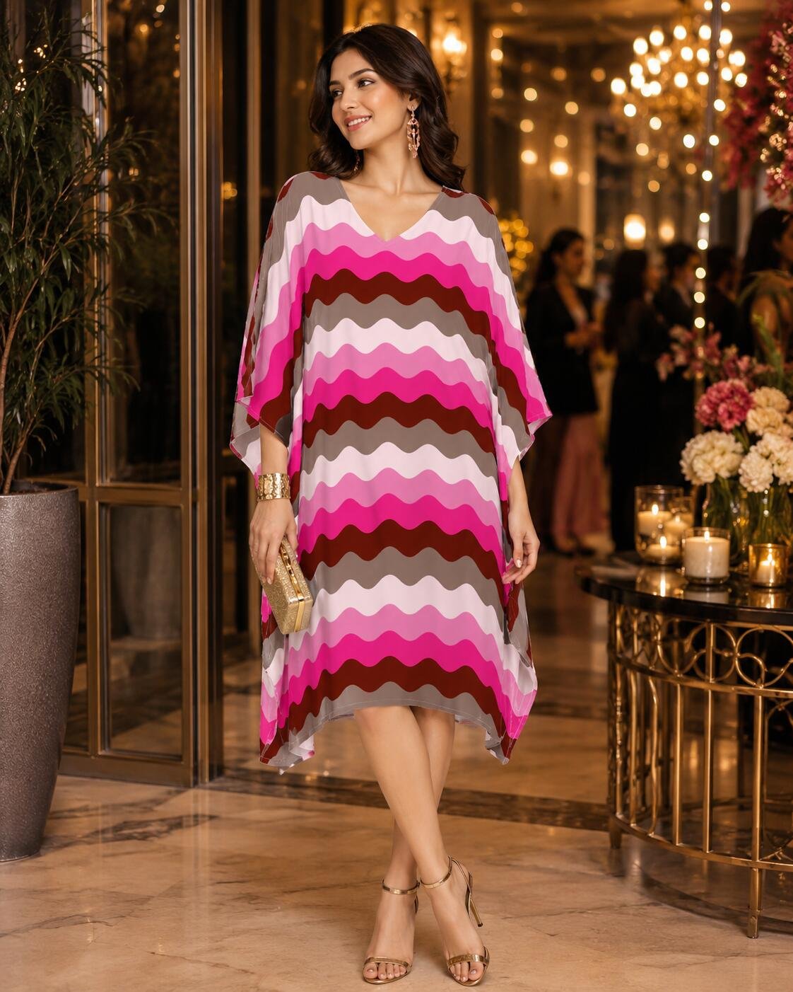Berry Mocha LGVR Kaftan - Image 1