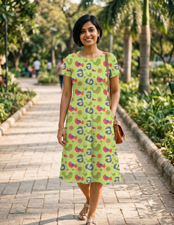 Birds1 Women A Line Dress