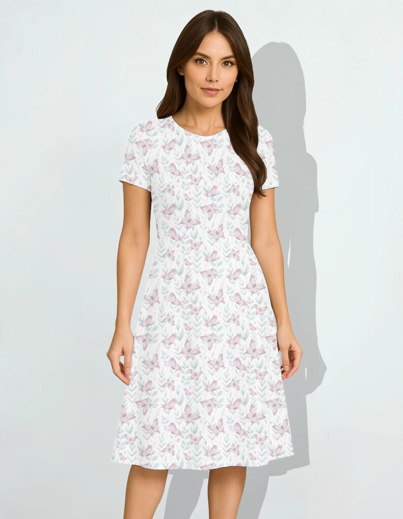 Butterfly Women A Line Dress
