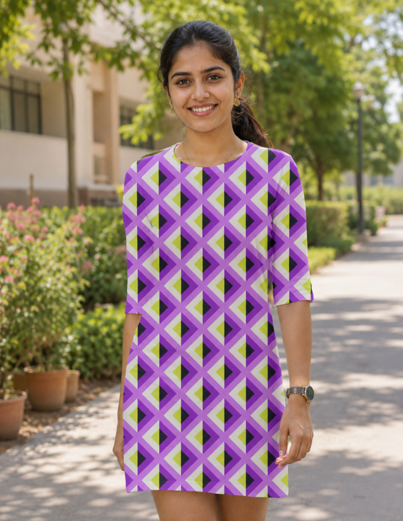 Electric Plum DAG Women T-Shirt Dress