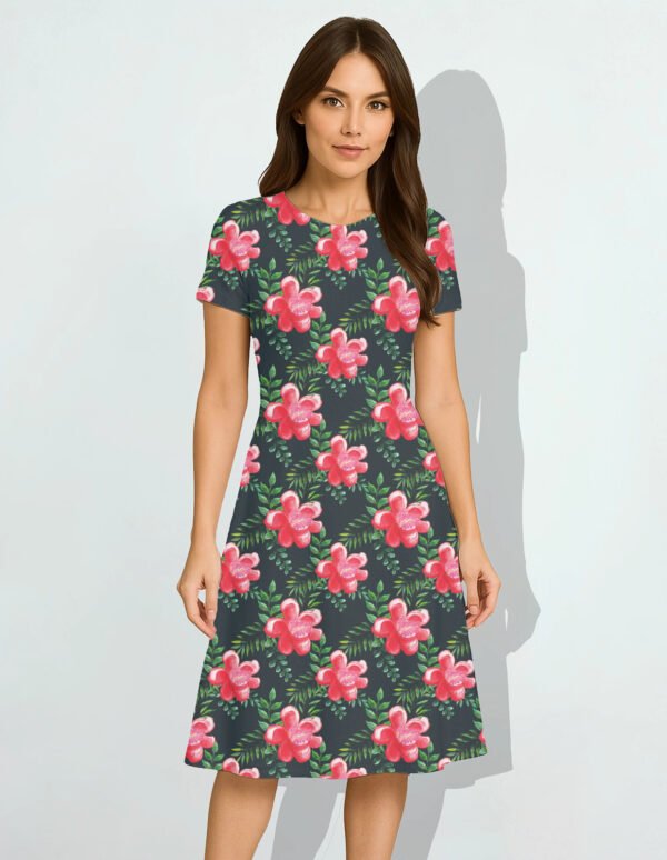 Floral-10 Women A Line Dress