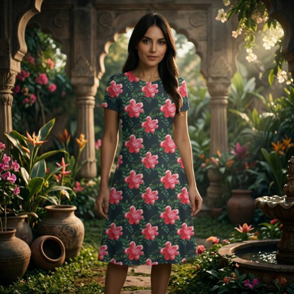 Floral-10 Women A Line Dress