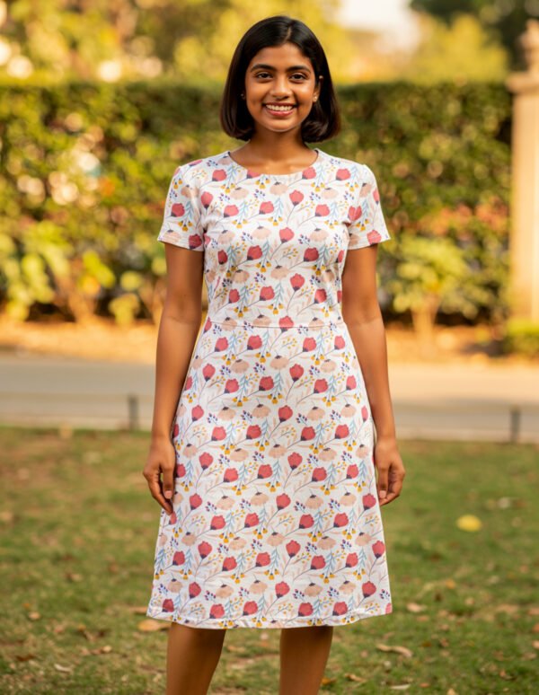 Floral6 Women A Line Dress