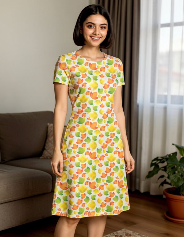 Floral8 Women A Line Dress
