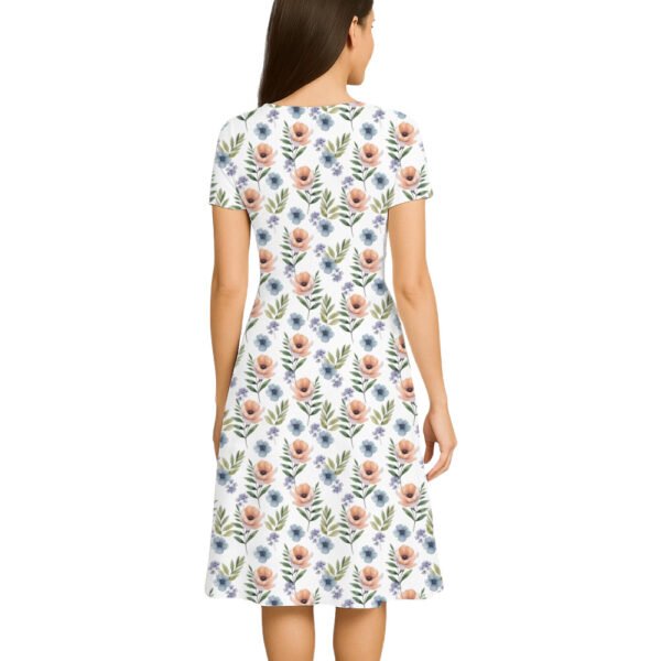 Floral-summer Women A Line Dress - Image 2