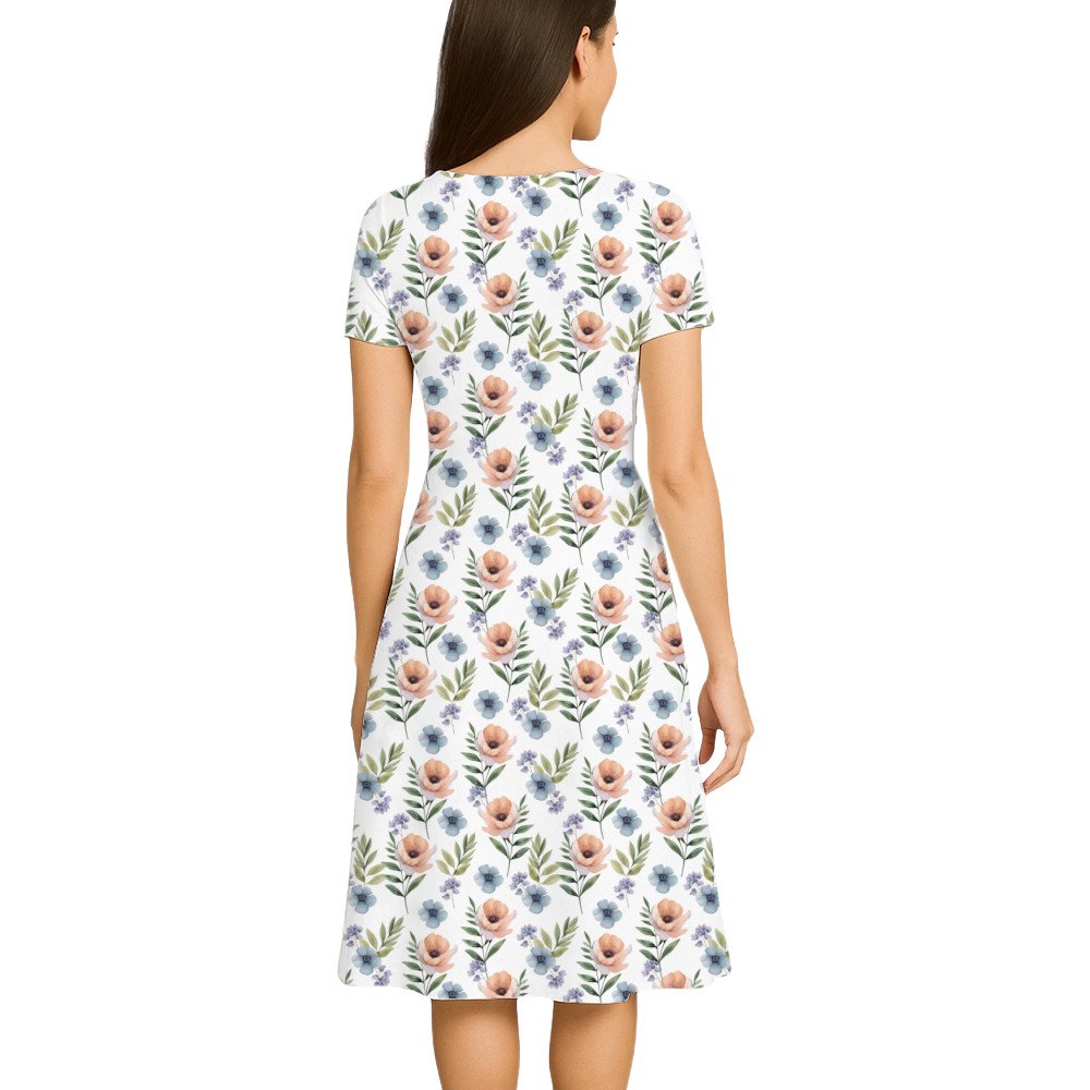 Floral-summer Women A Line Dress - Image 2