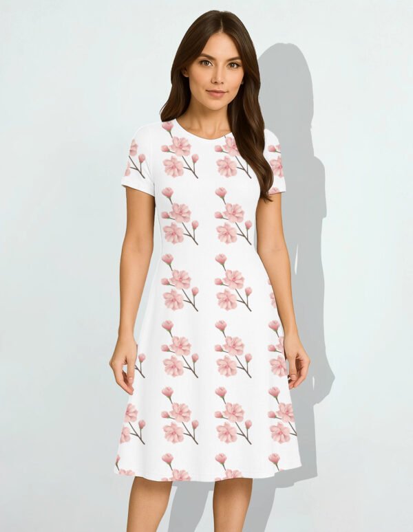Floral12 Women A Line Dress