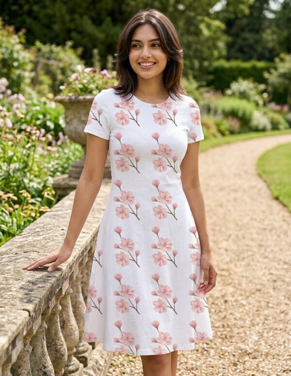 Floral12 Women A Line Dress