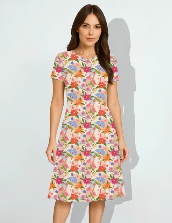 Floral3 Women A Line Dress