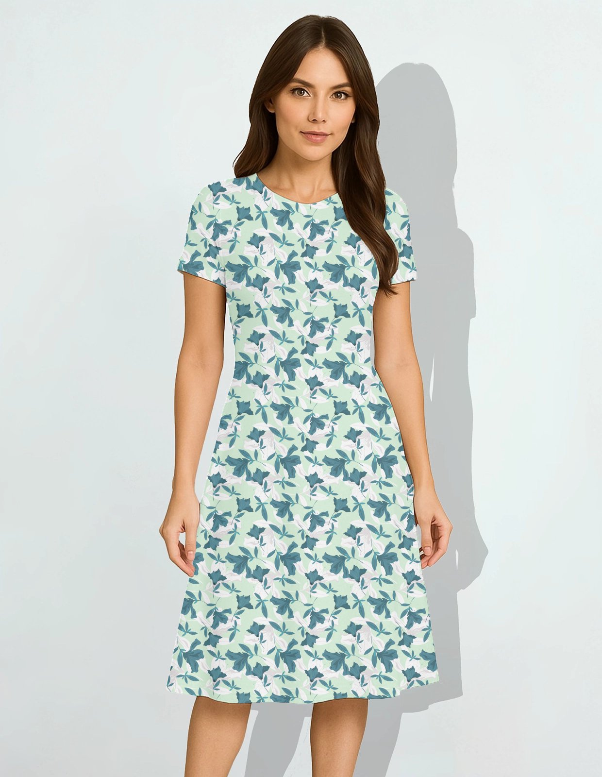Floral5 Women A Line Dress - Image 1