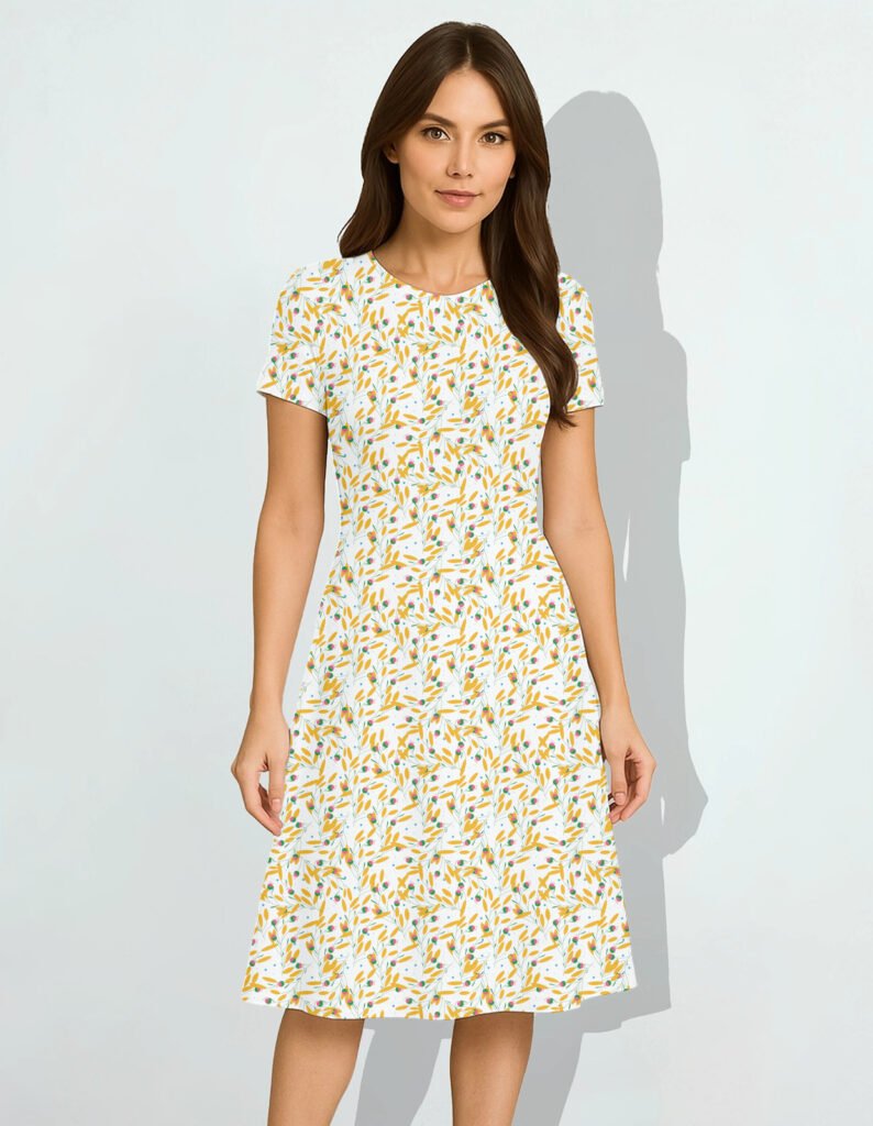 Floral7 Women A Line Dress