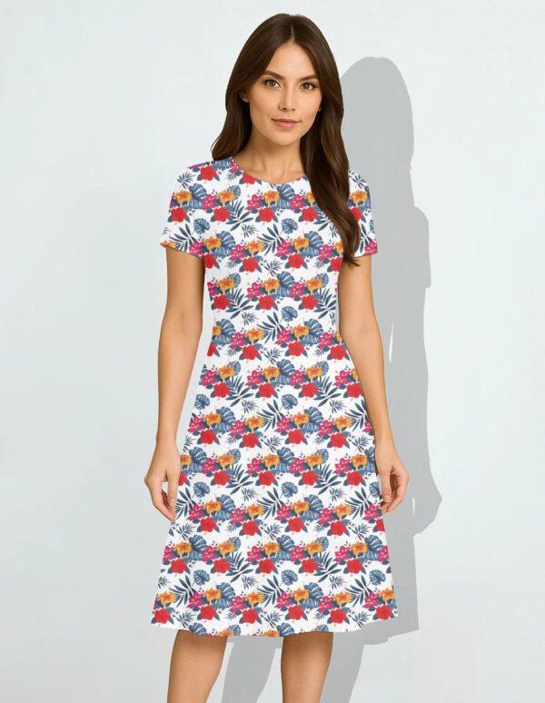 Hibiscus1 Women A Line Dress