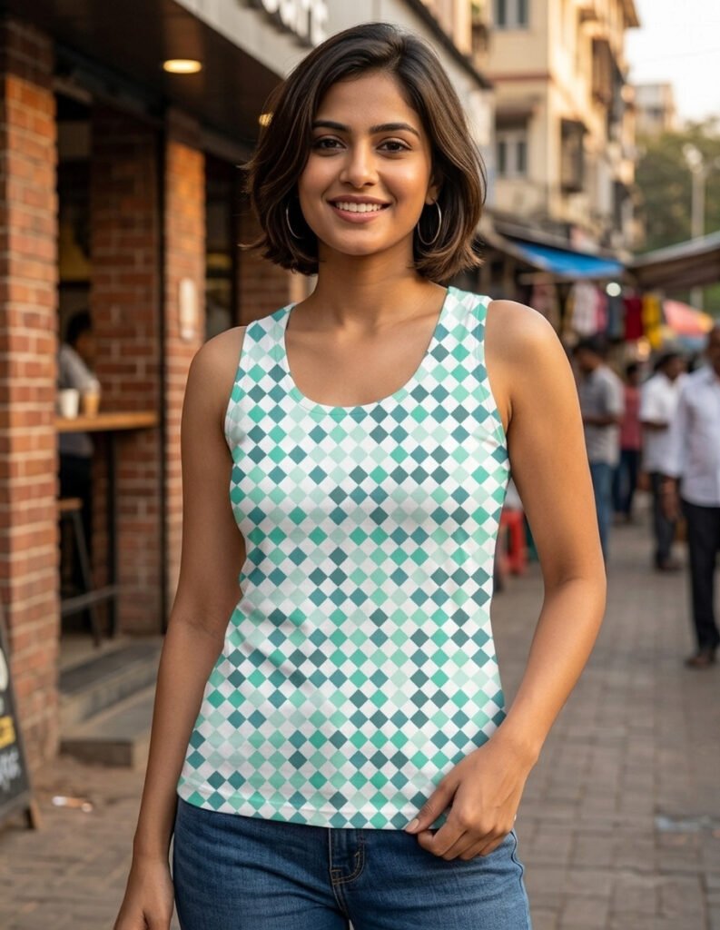 Mint Harmony PD Women Tank Top