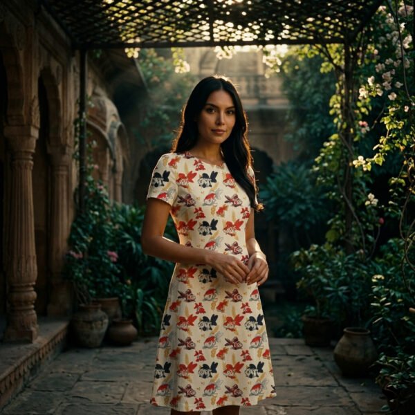 Ornamental_Fishes Women A Line Dress