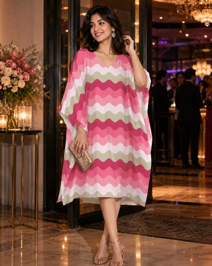 Peach Blush LGVR Kaftan