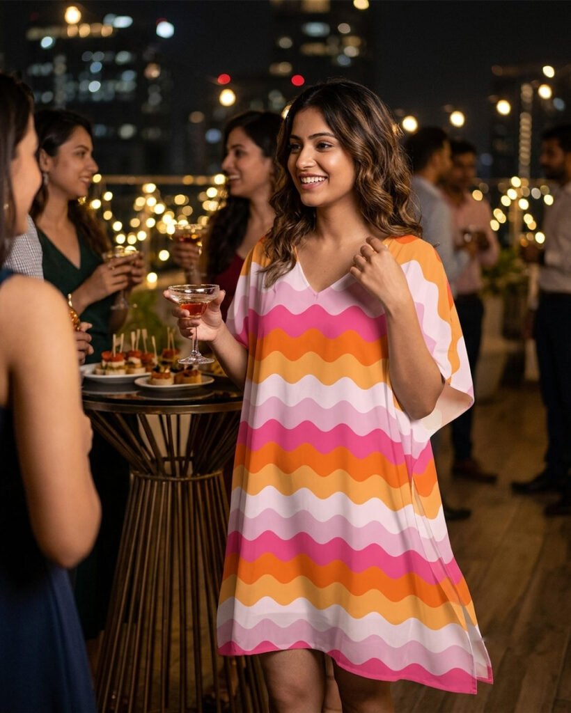 Peachy Sunset LGVR Kaftan